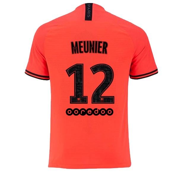 JORDAN Maillot Football Paris Saint Germain NO.12 Meunier Exterieur 2019-20 Orange